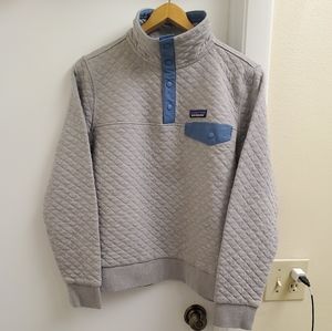 Patagonia Gray and Blue Quilted Jacket